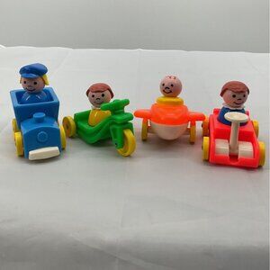 Vintage Fisher Price Little People Little Riders Play Family and Figures